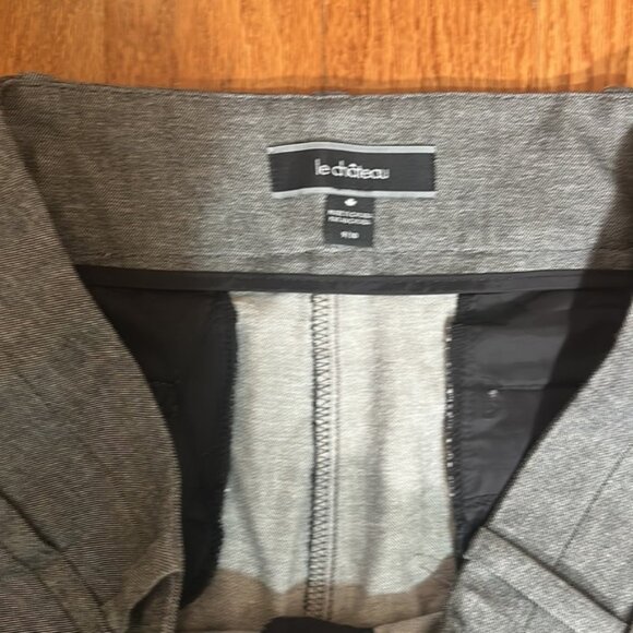LE CHÂTEAU WOMENS DRESS PANTS STRAIGHT LEGS GRAY IN SIZE 910 - Picture 3 of 5
